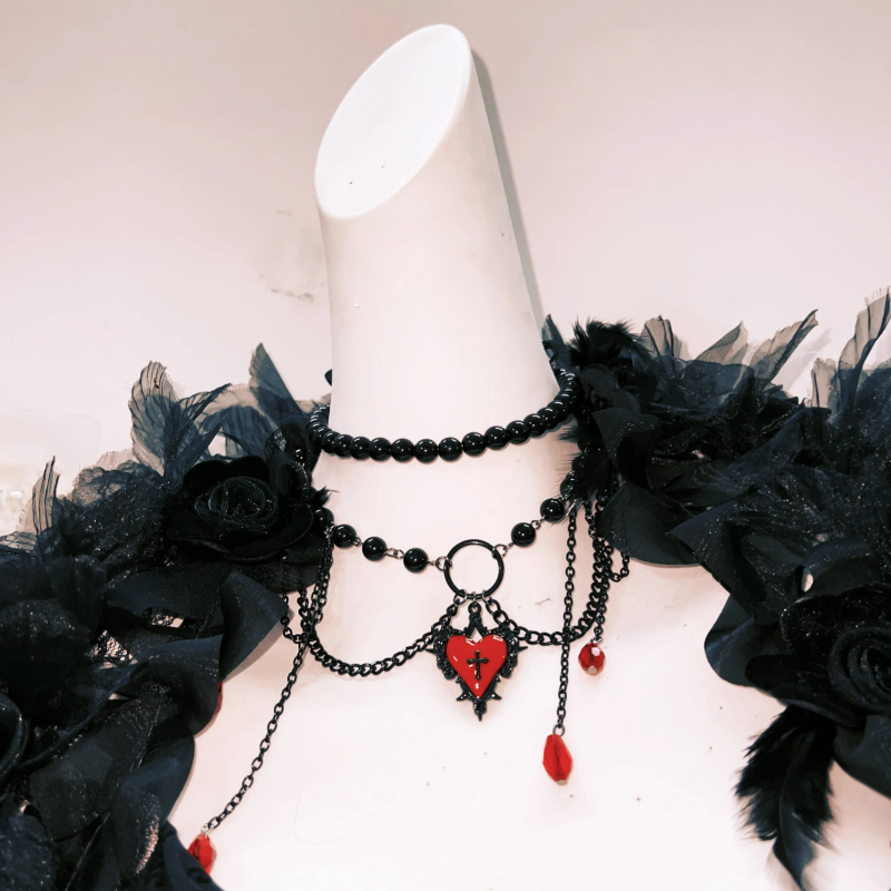 Bewitching Black Lace Bell Sleeve Maxi Gown - Ethereal Gothic Drama for Halloween & Fall Events