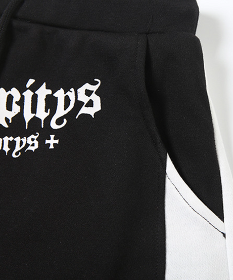 Women's 'Serendipitys' Gothic Drawstring Shorts - Fall Athleisure & Spooky Chic