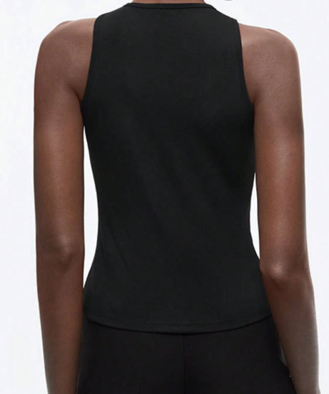 Chic O-Ring Cut-Out Black Tank Top | Elevated Fall Fashion for Women