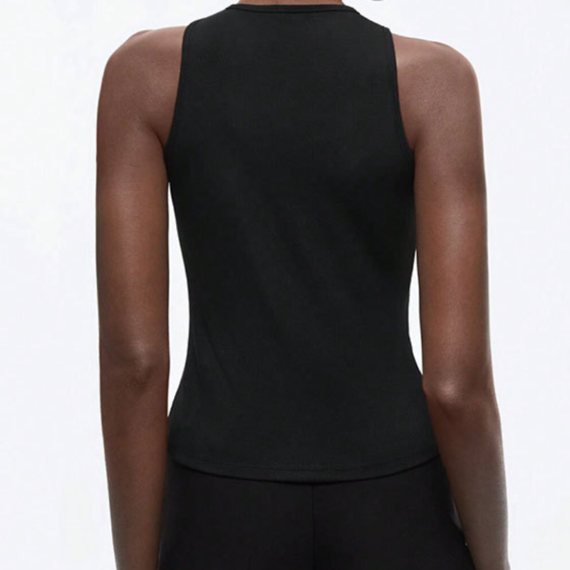 Chic O-Ring Cut-Out Black Tank Top | Elevated Fall Fashion for Women