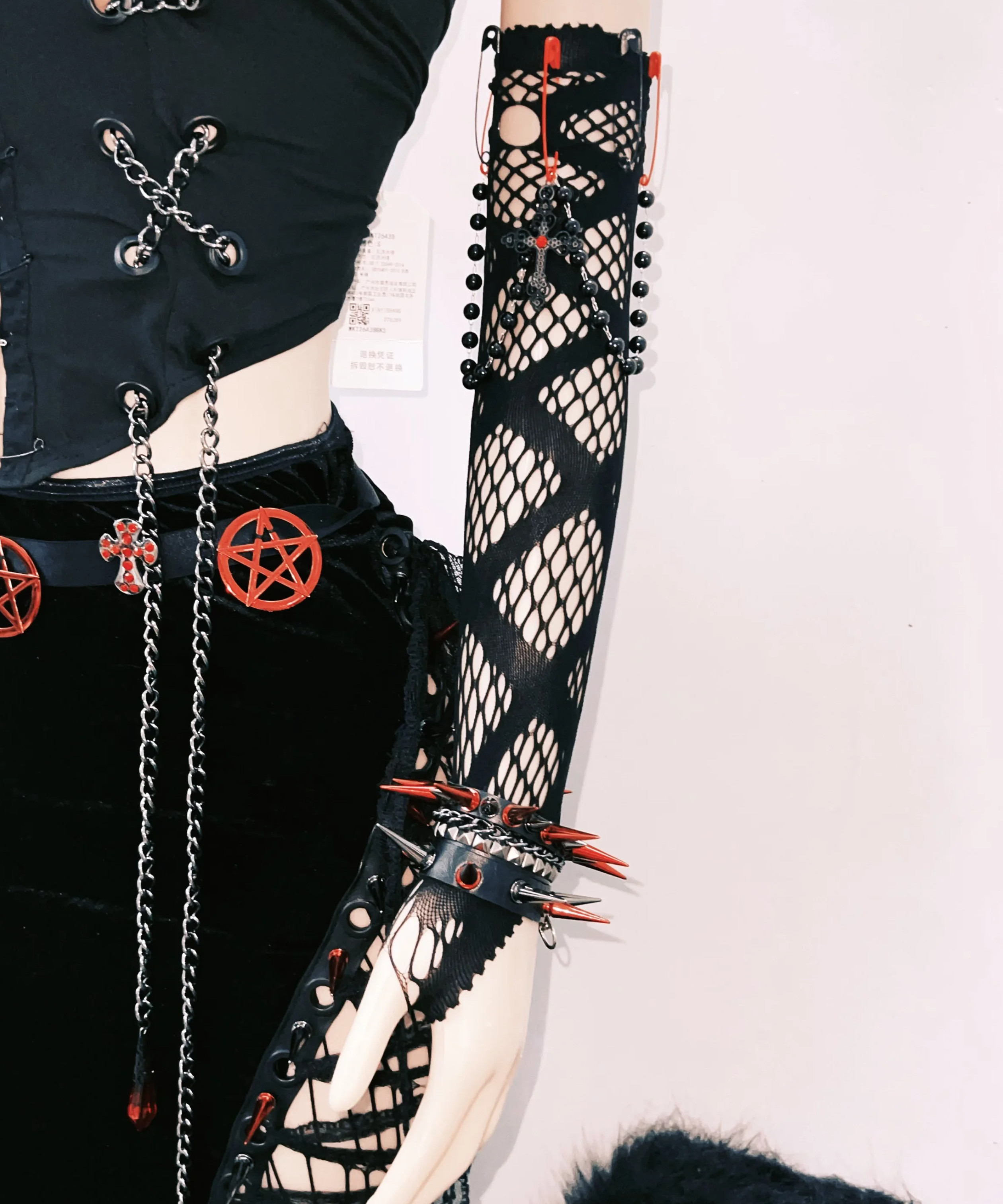 Unleash Your Edge: Spiked Gothic Punk Corset Top - Halloween & Clubwear