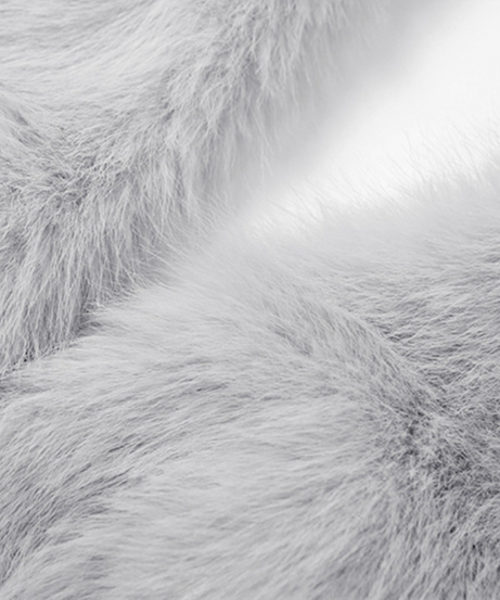 Chic Faux Fur Halter Crop & Jagged Mini Skirt Set – Holiday Party & Cosplay Ready