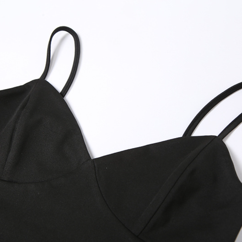 Effortless Glam: Black Fringe V-Neck Midi Dress for Holiday Parties & New Year's Eve