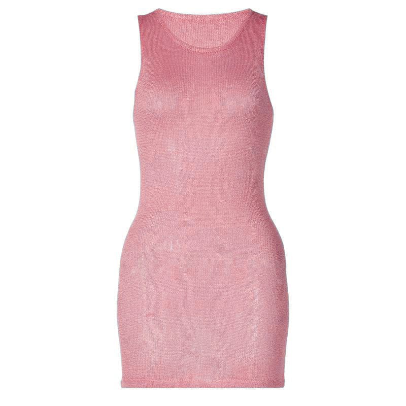 Aqua Shimmer Knit Mini Dress – Your Fall Layering & Party Essential