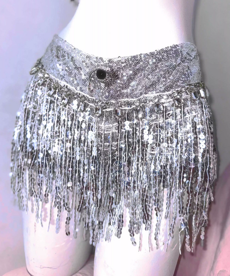 Celestial Siren Chainmail Halter Top – Whimsical Charms, Skeleton Hands & Star Tassels