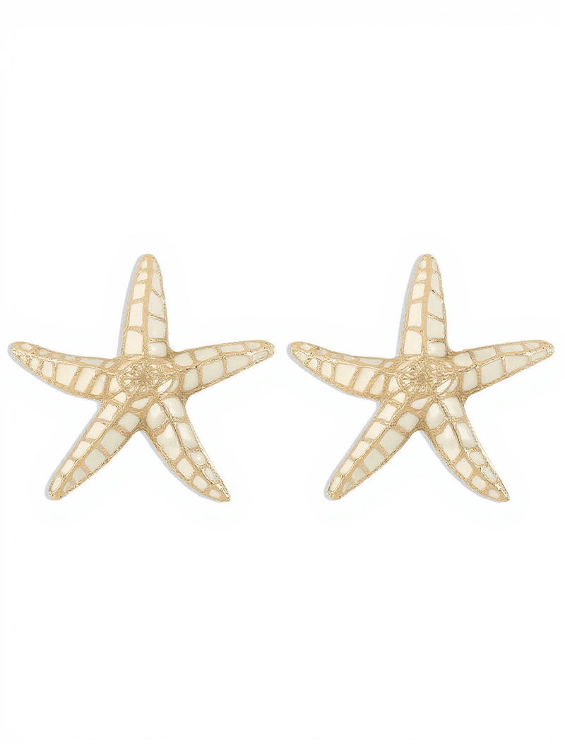 Shepherd Starfish Earrings In Beige