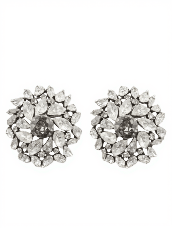 Lysander Circle Rhinestone Earrings