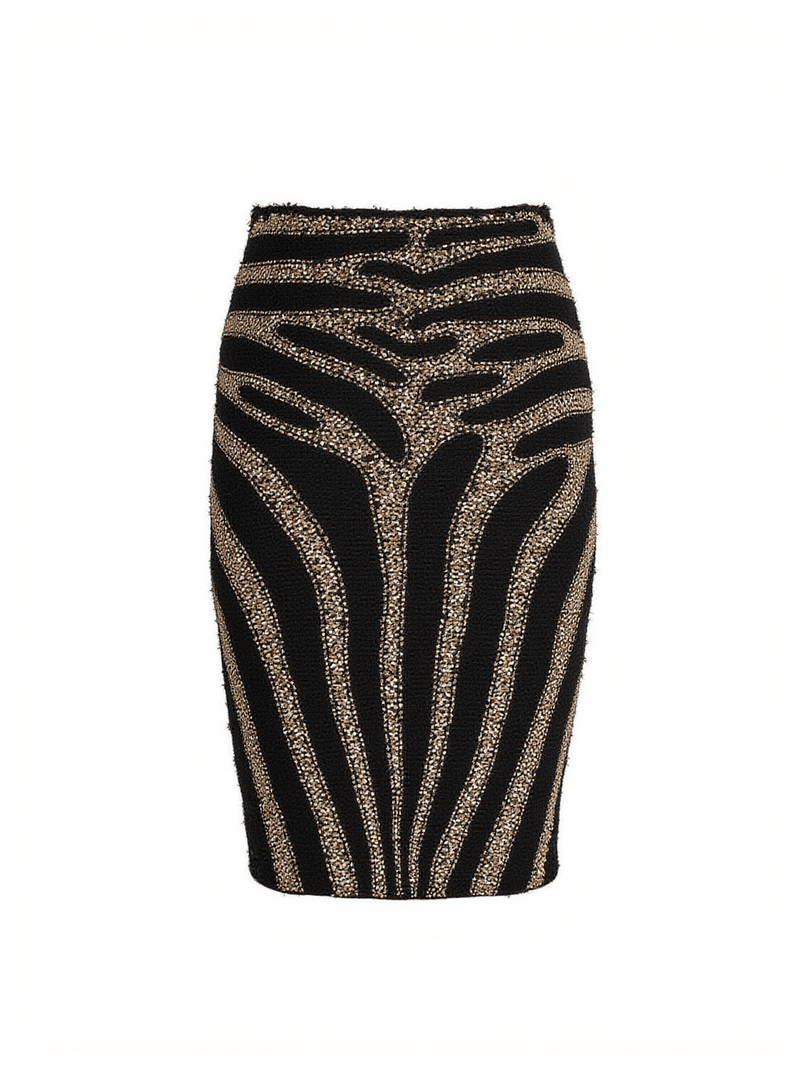 Enola Rhinestone Knitted Skirt