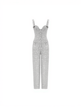 Roan Sequin Tweed Jumpsuit