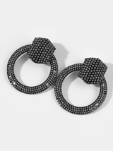 Blair Diamante Circle Earrings