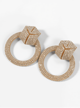 Blair Diamante Circle Earrings