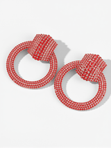 Blair Diamante Circle Earrings