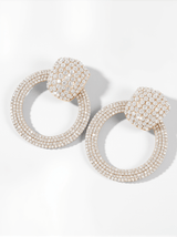 Blair Diamante Circle Earrings