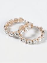 Terra Diamante Hoop Earrings