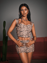 Desmond Leopard Skirt Set