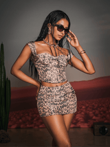 Desmond Leopard Skirt Set