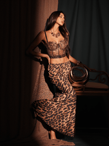 Alexander Leopard Print Skirt