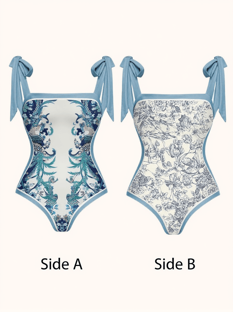 Tabitha Floral Printed Swimwear Two Piece Set