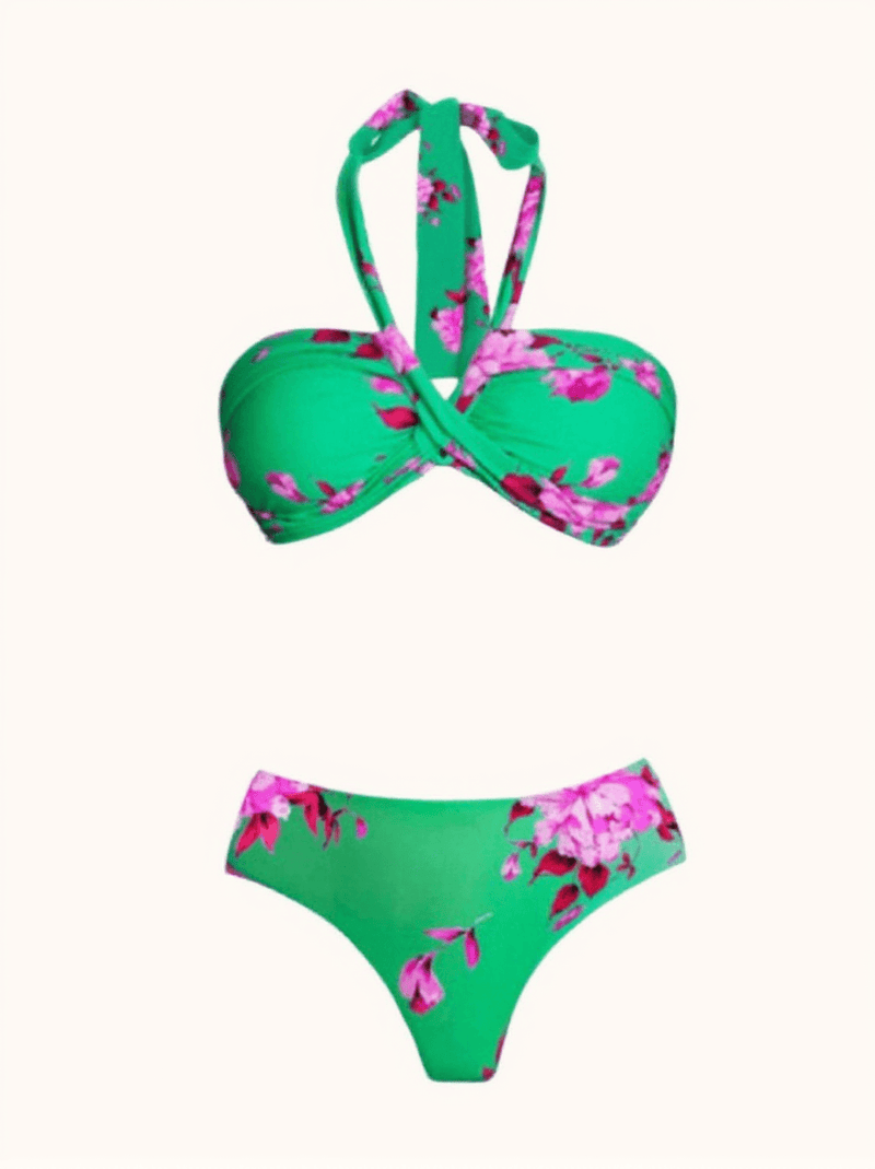 Aunika Halterneck Bikini Three Piece Set