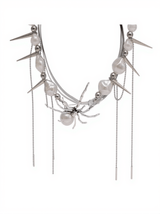 Blakeley Spider Pearl Fringe Choker