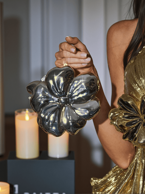 Lizo Acrylic Flower Clutch