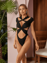 Obsidian Twisted Hollow Bodysuit