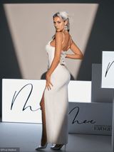 Kody Bow Back Bandage Dress With Gloves