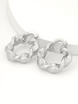 Maia Chunky Twist Hoop Earrings