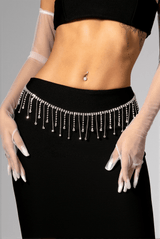 Caius Crystal Fringe Waist Chain