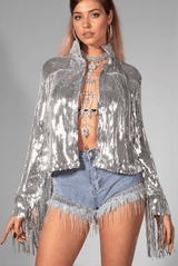 Breighlyn Sequin Short Outwear