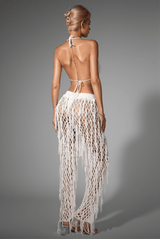 Annaleyza Knit Fringe Halter Set