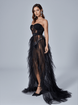 Dorothy Tulle Maxi Dress In Black