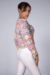 Camrynn Floral Crochet Sweater