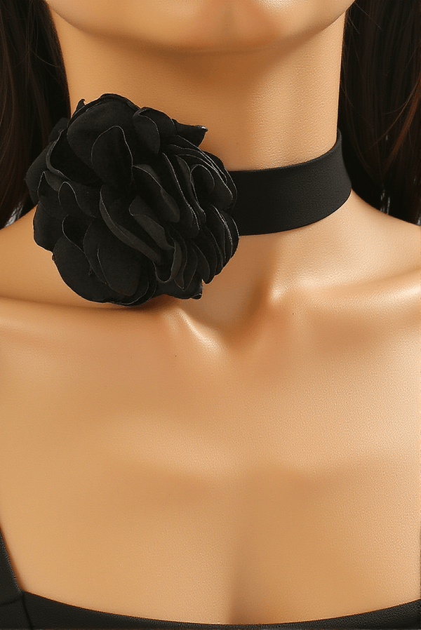 Annyston 3D Floral Collar Necklace