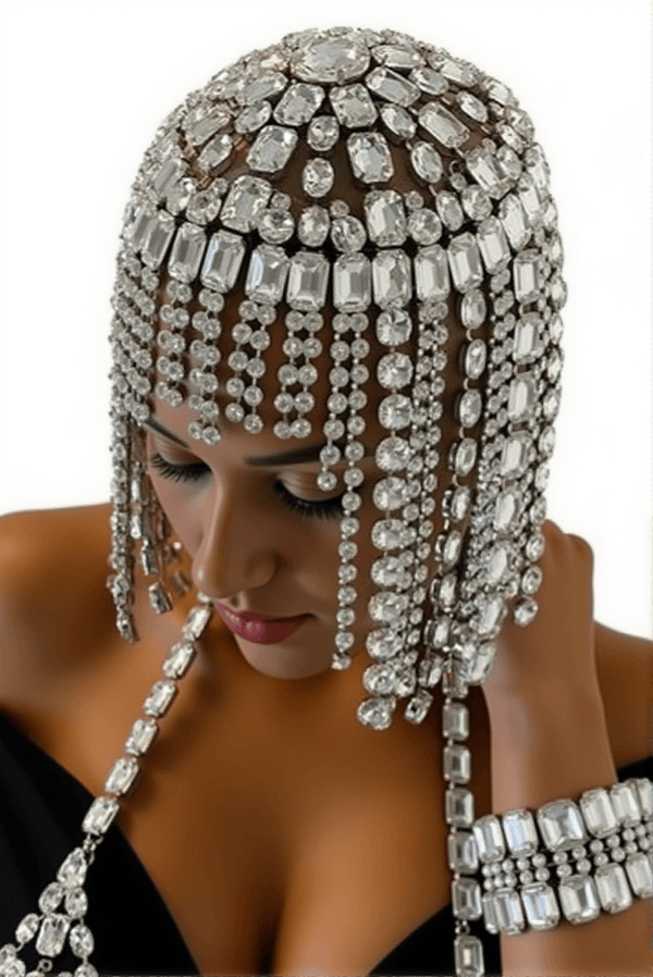 Anthoni Crystal Fringe Hairband