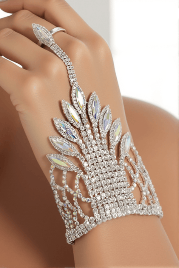 Arabia Diamond Floral Fringe Bracelet