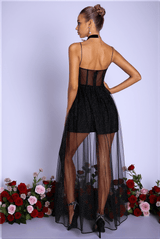 Naia Glitter Spaghetti Strap Tulle Dress