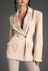 Rallidis V-Neck Double Breasted Blazer