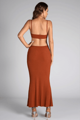 Barides Strap Cutout Maxi Dress