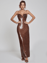 Lorelei Brown Sequin Dress