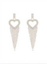 Rory Heart Tassel Earrings