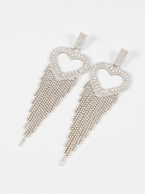 Rory Heart Tassel Earrings