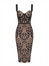 Finbar Patchwork Lace Bandage Dress