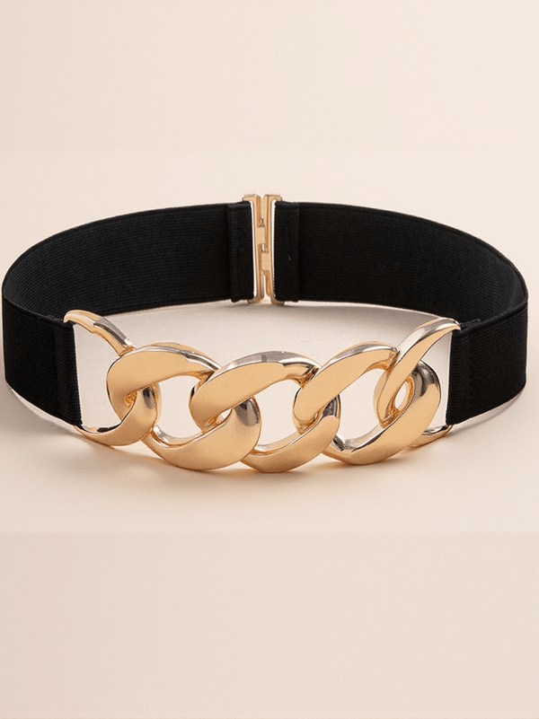 Futia Metal Buckle Elastic Belt