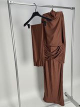 Rumaysa Long Sleeve Twisted Maxi Dress