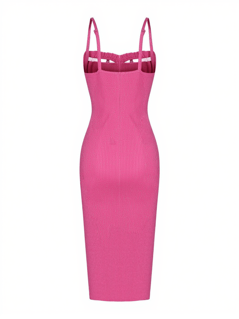 Eabha Spaghetti Cutout Midi Dress