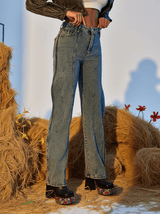 Eleanore Wave Denim Pants