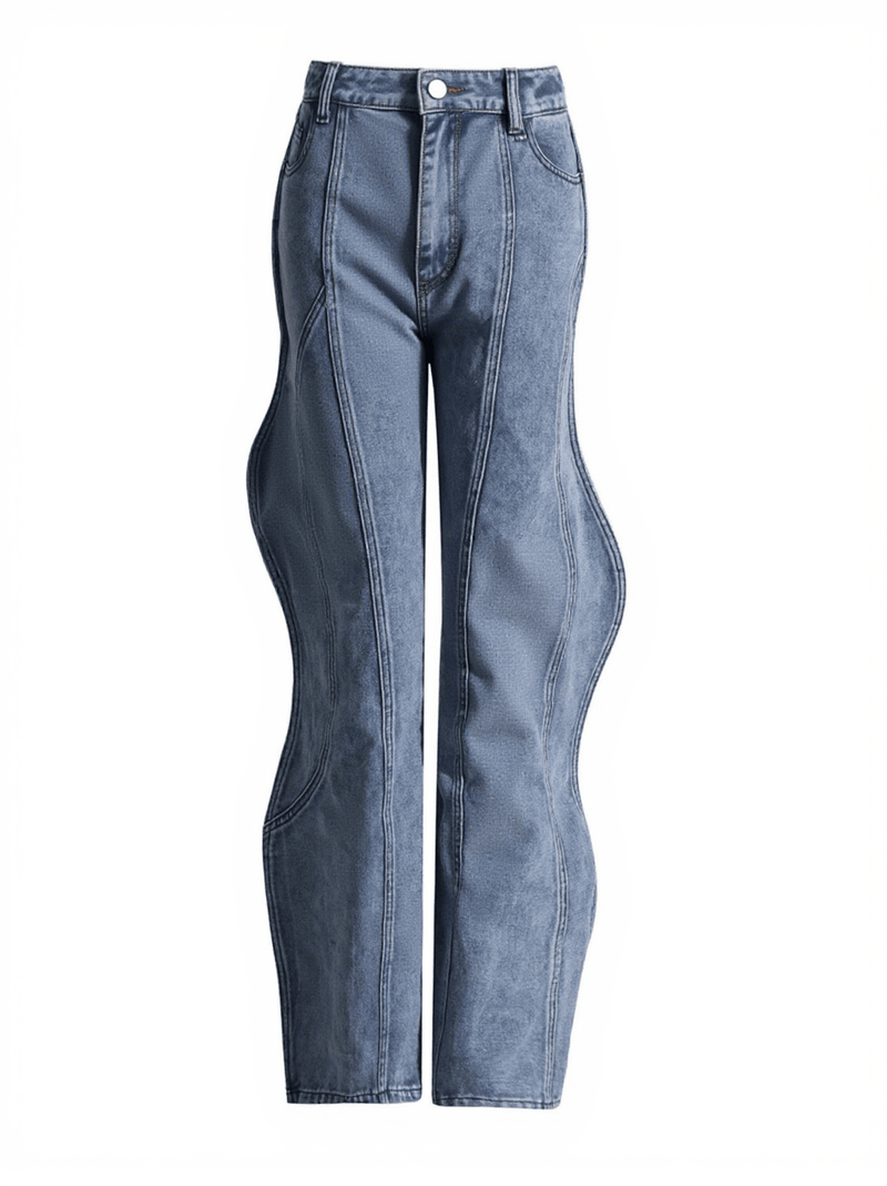 Eleanore Wave Denim Pants