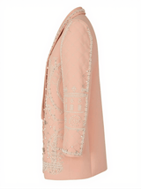 Minahil Pearl Embellished Blazer