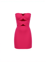 Drake Strapless Bow Cutout Dress